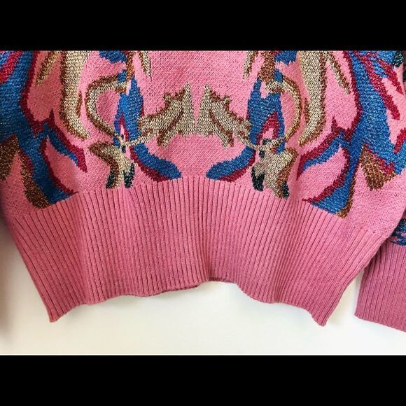 Suncoo Pandor Sweater Pull Pandor-Pink and Gold Parisian sweater - Picture 13 of 16